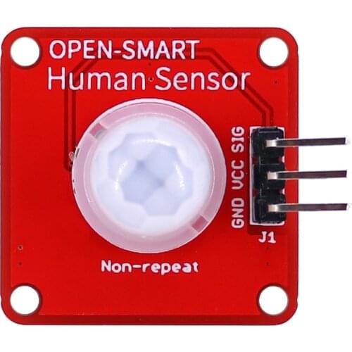 OPEN-SMART Human Body Sensor Pyroelectric Infrared PIR Motion Sensor Detector Module Compatible for Arduino