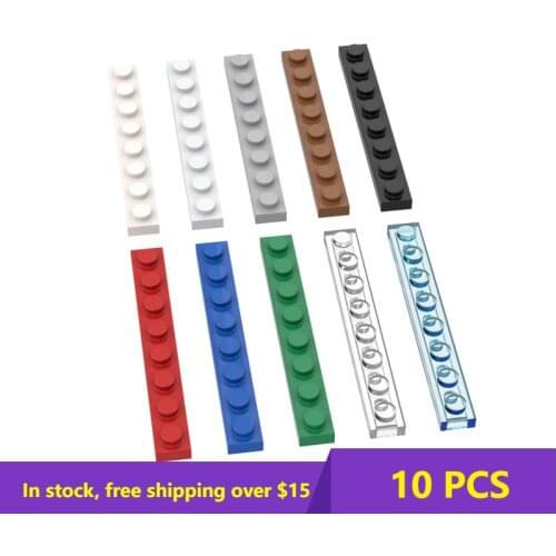 10PCS MOC Bricks 3460 1x8 Board Building Block Model Technial Brick Parts Kids DIY Educational Toys High-tech Best Gifts