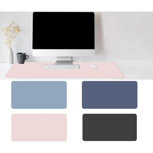 Double Sides Mouse Pad Computer Gaming Mousepad Teclado Gamer Portable Mousepad Laptop Pad PU Leather Desk Pad Mouse Mat 80x40cm