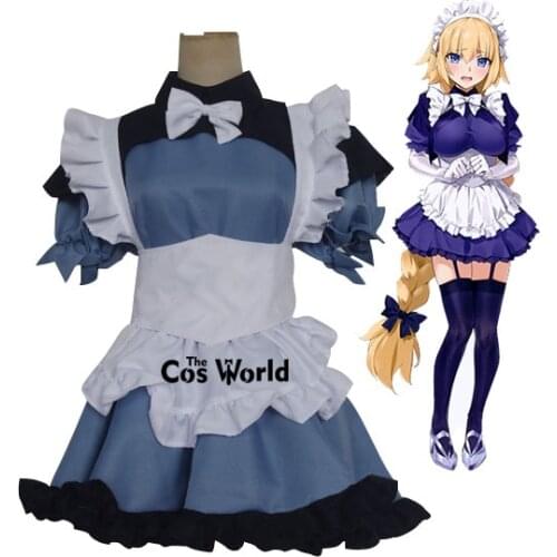 FGO Fate Grand Order Joan of Arc Jeanne d'Arc Maid Apron Dress Uniform Outfit Games Anime Customize Cosplay Costumes