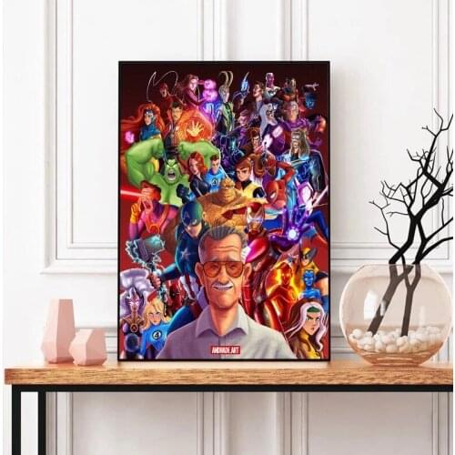 Disney Avengers Poster and Print Canvas Painting Wall Art Picture for Living Marvel Avengers Room Decoration Bedroom Room Decor