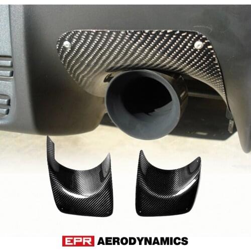 For Mitsubishi Evolution EVO 10 Carbon Fiber Rear Bumper Exhaust Heat Shield Glossy Finish Air Heatshield Kit Fibre Tuning Trim