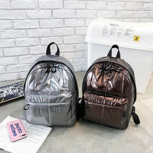 Fashion Laser Backpacks for Women Space Padded School Bags for Teenager Girls Harajuku Lady Travel Bag Female Big Purses 2021