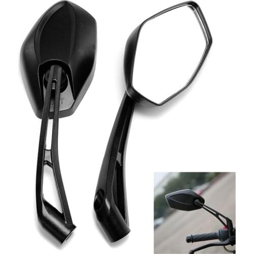 Racing motocross rear view part black moto side mirror for honda Kawasaki Z750 Z1000 ZRX1100 ZRX1200 mirror motorcycle rearview