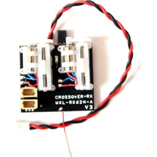 Oversky MXL-RX62H V2 RC Airplane Receiver Integrated with Dual Servo for Frsky DS-MX DM-S2 FUTABA SFHSS