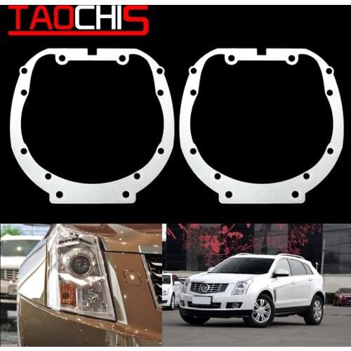 Taochis Car Styling frame adapter module set DIY Bracket Holder for Cadillac SRX Hella 3r 5 Projector lens