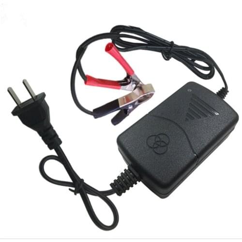 New!Black Short Circuit Protection 12 V 1A Sealed Lead Acid Rechargeable Automatic Battery Charger Per Car Truck Motorcycle