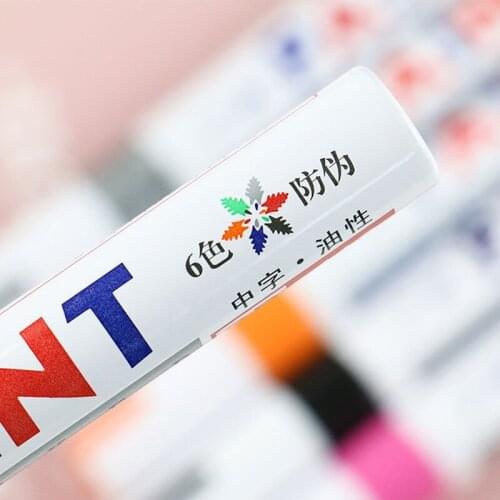 New Colorful Paint Marker 12-Pack Water-based Paint Pen Soft Tip Brush Marker Pen for Writing Drawing DOM668