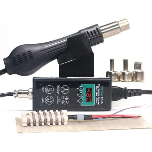 YIHUA 8858 BGA Soldering Rework Station 110V 220V Portable Hot Air Gun Digital Hot Air Blow Dryer Heat Gun Soldering Station