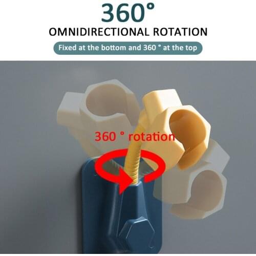 Hot Multifunctional Bathroom Faucet Stand Universal Adjustable Shower Head Base Bathroom Seamless Paste Adjustable Shower Stand