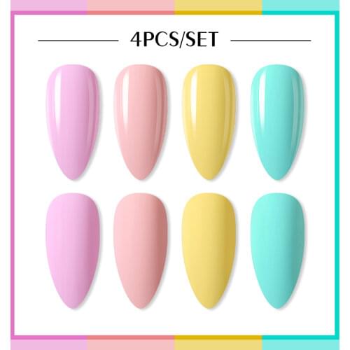 Clou Beaute 4pcs Nail Gel Polish Primer High Quality Primer Gel Varnish Soak Off UV LED Gel Nail Polish Set All For Manicure