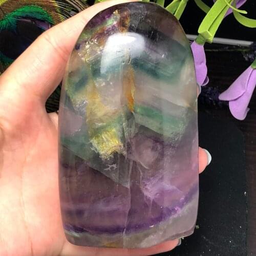 Natural crystal, fluorite, natural gem jewelry, polished quartz crafts and other home decoration heal