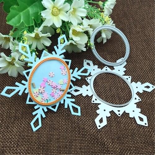 Christmas Snowflake Shaker Flower Cutting Dies Stencils For DIY Scrapbooking Decorative Embossing Handcraft Die Cutting Template