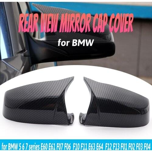 Horn Shape Replacement M Style Side Mirror Cover for BMW 5 6 7 Series E60 E61 F07 F06 F10 F11 E63 E64 F12 F13 F01 F02 F03 F04