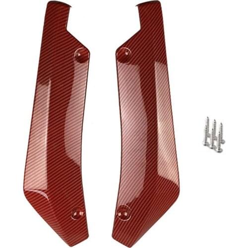 2Pcs Universal Car Rear Bumper Lip Spoiler Diffuser Splitter Scratch Protector Car-Styling Bumper Strip