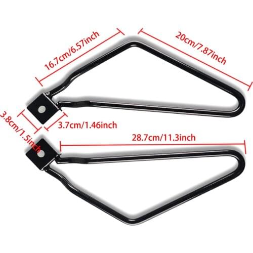 1 Pair Universal Motorcycle Side Bag Retro Bracket Side Box Hanging Support Leather For Harley Sportster 883 Moto Accessories