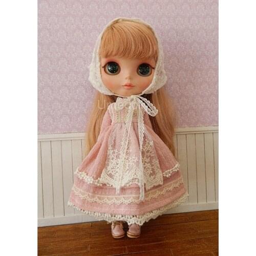 1Pcs 1/6 Dolls Mori Style Icy Blyth Dress for Licca, Azone Doll Clothes Accessories
