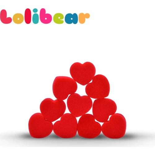10Pcs/pack Sponge Hearts Magic Tricks Close Up Magia Red Sponge ball Magie Illusion Gimmick Props Toys for Children