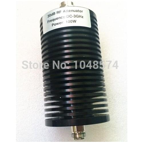 100W 30dB DC-3GHz 50ohm N male to N female coaxial RF Attenuator