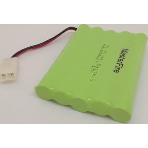 2PACK/LOT New MasterFire AA 12V 1800MAH Ni-MH Rechargable Battery NiMH Batteries Pack with plug