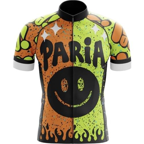 2021 PARIA Racing Summer Men Cycling Jersey Pro Team Sports Short Sleeve Maillot Outdoor Sweatshirt MTB Bicycle Ciclismo Kit