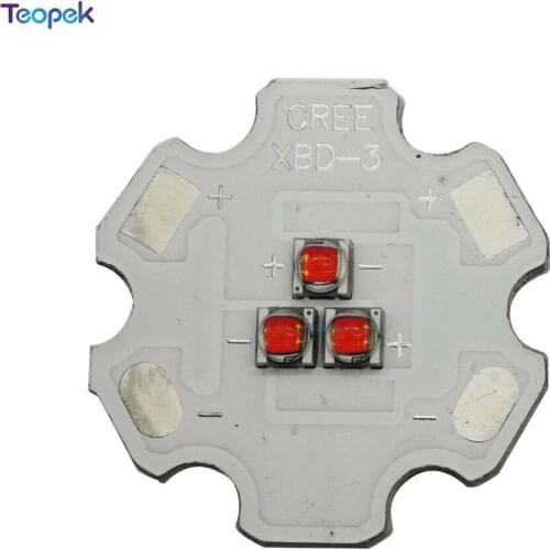 5Pcs CREE XB-D 3 LEDS 7W High Power Led Emitter XBD 9-10V Red Green Royal Blue Cool white Warm white Neutral white 20mm pcb