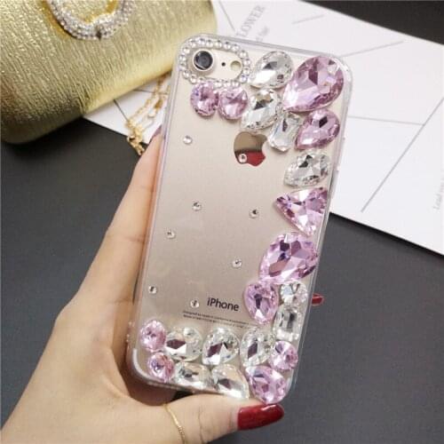 XSMYiss For Samsung S6 S7 S8 S9 S10 PLUS S10 Lite Note5 8 9 Case Luxury Bling Rhinestone Diamond Crystal Soft TPU Cover