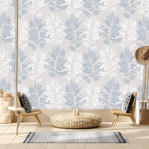 3d Custom Sculptured Blue Trees Wallpapers for Living Room Bed Background Removable Walls Paper In Rolls Vinyl Murals Stickers