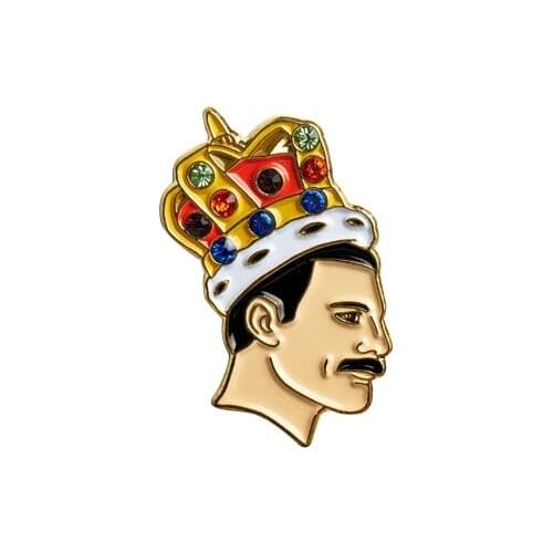 Freddie Mercury Pin,Enamel Pin Queen/Music