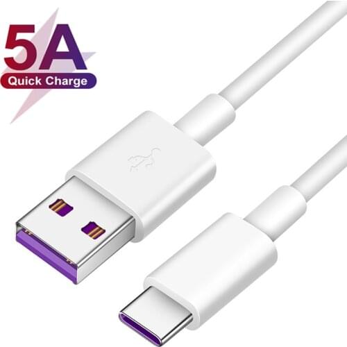 1m 5A Fast Charging Type-c USB Cable For Xiaomi Redmi 9A 8A Note 8T 9S 8 9 Pro K30 K20 Pro OPPO Realme 3 5 6 X50 Pro C2 C3 Cable
