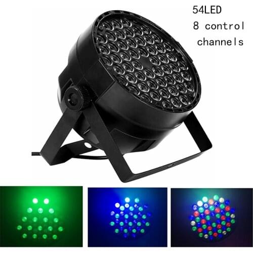 MIFXIN Stage Light 8 Mode RGB 54 LED Par Light dmx decoration lamp Led PAR lamp /background stain light outdoor Party DJ Disco