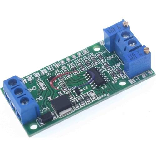 Linear Conversion Voltage to Current Transmitter Signal Module 0-5V to 4-20mA DC 12V-24V Potentiometer Adjustable isolated