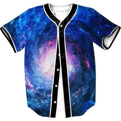 Space Galaxy Print T Shirt Men 2020 Fashion 3D Basebal Jersey Casual Harajuku Baseball Shirt Jerseys Hip Hop Men T Shirt Homme