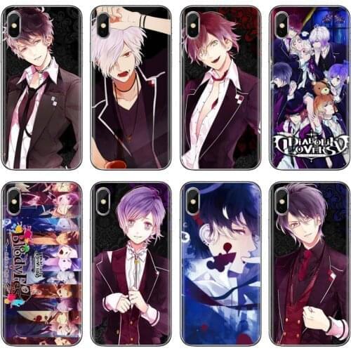 For iPhone iPod Touch 11 12 Pro 4 4S 5 5S SE 5C 6 6S 7 8 X XR XS Plus Max 2020 Diabolik Lovers Japan Anime Soft Shell Case