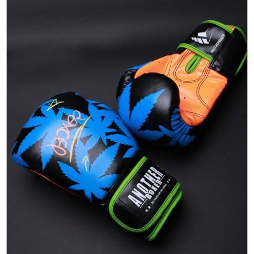 Kick Boxing Gloves for Men Women Kids PU Karate Muay Thai Guantes De Boxeo Adults Free Fight MMA Sanda Training Equipment 4-14OZ