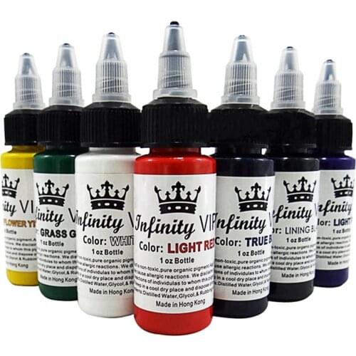 30ML Tattoo Ink Pigment Professional Inks Safe Half Permanent Tattoo Paints Supplies Semi-permanent Eyebrow Body Art Tattoo Kit