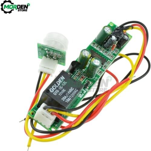 IR Pyroelectric Infrared PIR Motion Sensor Switch Detector Module DC 12V 5A Human Body Induction Sensor for Toilet Corridor