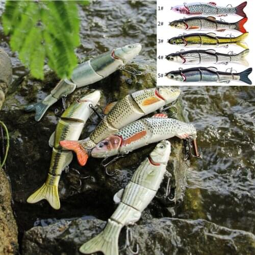 Big Size Swimbait Lifelike Multi Jointed Fishing Lure 2# Hook 16cm 41g Glide Swim Wobblers Pike Muskie Walleye Sea Fishing Bait