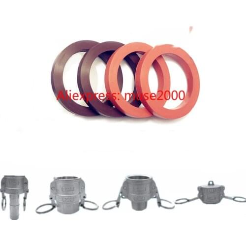 FKM Rubber gasket Camlock Quick fitting pipe tube joint Acid-alkali resistance high temperature DN15 20 25 32 40 50 65 80 100