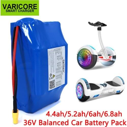 VariCore 36V 4.4Ah 5.2Ah 6Ah 6.8Ah 2 wheel electric scooter self balancing 18650 lithium battery pack for Self-balancing Fits