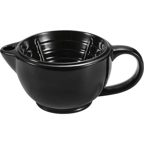 1 Set Shaving Bowl Funnel Plug Kit Thermal Insulation Shaving Soap Foam Bowls Filled Hot Water Foam Bowl Shaving Accessories