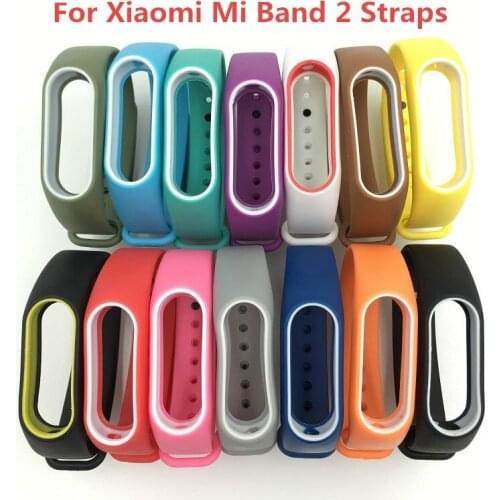 10 pcs for Xiaomi Mi Band 2 Bracelet Strap Colorful Strap Wristband Replacement Smart Band Accessories For MiBand 2