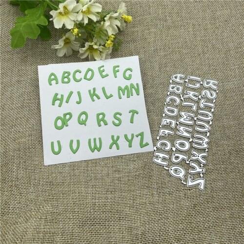 26 letter decoration card Metal Cutting Dies Stencils For DIY Scrapbooking Decorative Embossing Handcraft Die Cutting Template