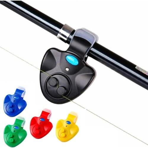 40%HOT Electronic LED Light Clip-onS1 Fishing Rod Fish Bite Sound Alarm Bell Alert Tool