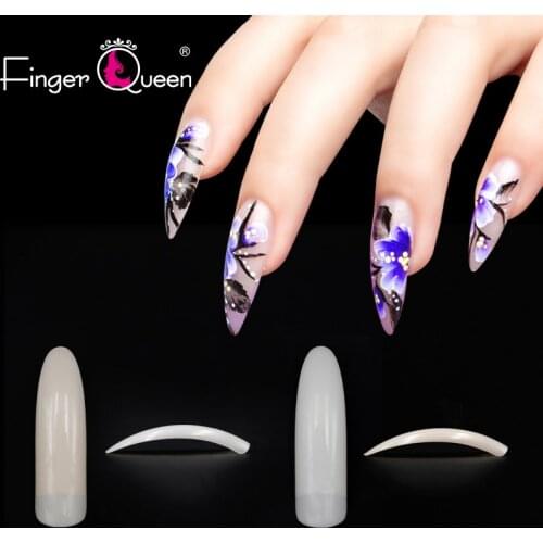 500pcs Fashion Women French False Nail Tips Artificial Fake Nails Art Acrylic Manicure Tools In Bulk By OPP Bag FQ035
