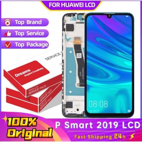 6.21" For Huawei Display P Smart 2019 LCD POT-LX1 L21 Display Screen POT-LX3 LCD Touch Digitizer Assembly Parts P Smart 2019