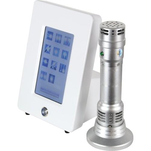 ED Shock Waves Treatments Machine Pain Relief Shockwave Physiotherapy Instrument Silver