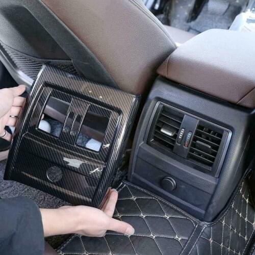 For BMW 3 4 Series F30 F31 F32 F34 F36 Accesorios Car Armrest Box Rear Air Conditioner Outlet Frame Cover Trim Interior Moulding