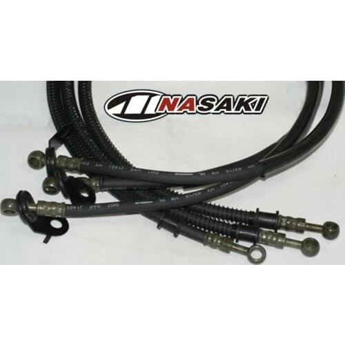 FREE SHIPPING OEM QUALITY FOR SUZUKI GN250 Front Braided Brake Lines Hoses Stainless Steel Braided Brake Hoses 59480-37362