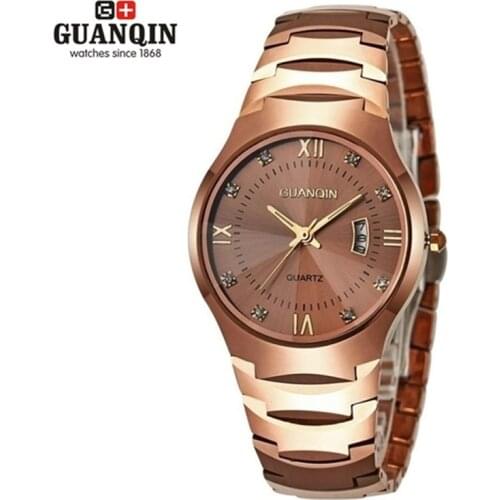 Brand Luminous GUANQIN Watch Men Women 30m Waterproof Watch Fashion Luxury Analog Wristwatch Tungsten Steel Watches
